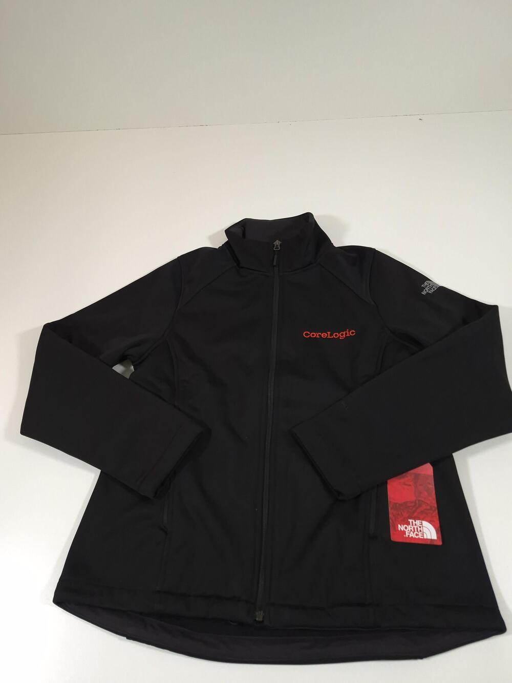 The North Face Ridgewall Jacket Womens Large Black WindWall Softshell CoreLogic